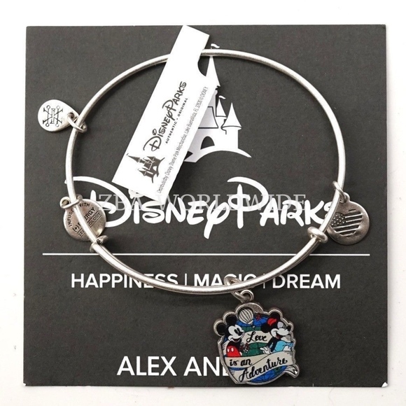 Alex and Ani Disney "Love is an Adventure" Charm Bangle - Picture 1 of 1
